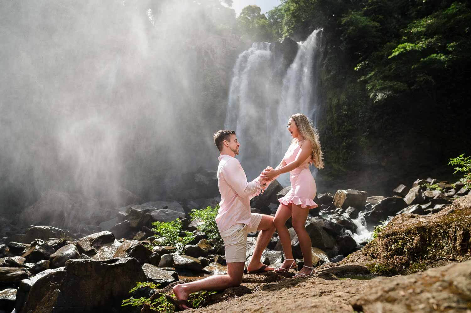 Costa Rica Proposal Photographer | Nauyaca Waterfalls